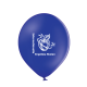 Balloons blue with logo, 100 pcs